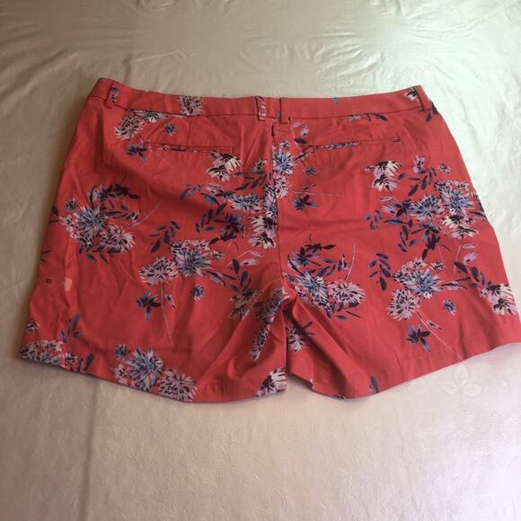 A.n.a Joanna floral twill shorts pink 20W - Picture 11 of 12